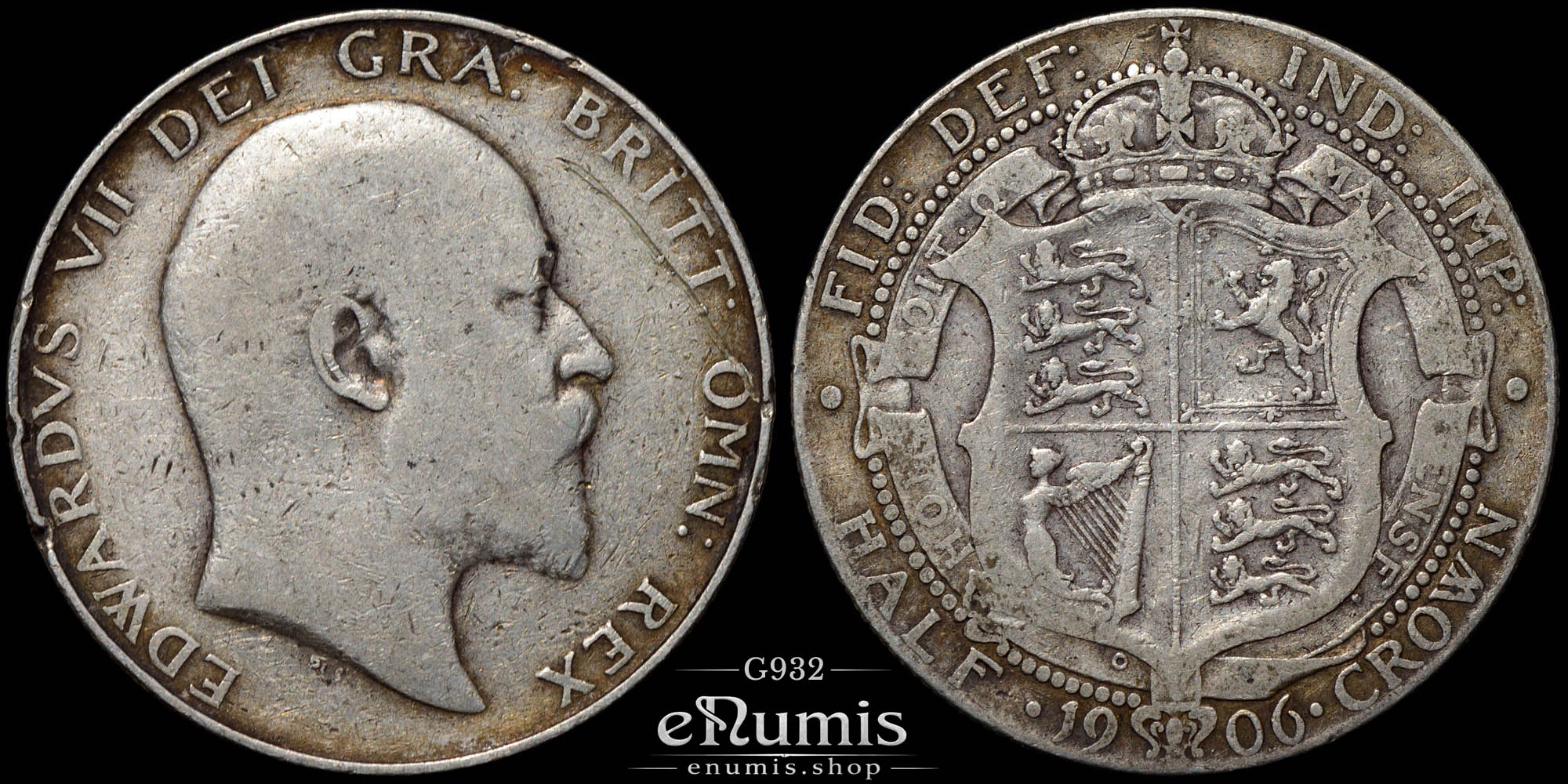 Great Britain, Edward VII, Halfcrown 1906, aVF Great Britain, Edward VII, Halfcrown 1906, aVF