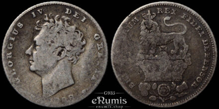 Great Britain, George IV, Sixpence 1828, Scarce, Fine