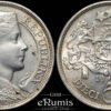 Latvia, 5 Lati 1932, silver, better year, UNC