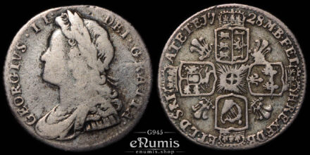Great Britain, George II, Sixpence 1728, one year type, F-VF