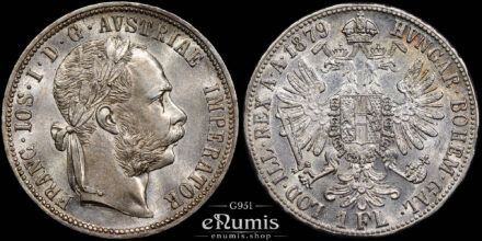 Austria, Franz Joseph I, 1 Florin Gulden 1879, UNC