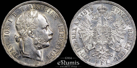 Austria, Franz Joseph I, 1 Florin Gulden 1879, UNC