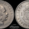 Hungary, Franz Joseph I, 1 Forint 1882, Scarce, aUNC