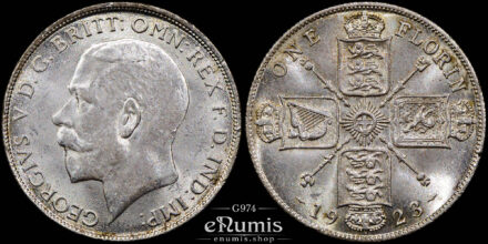 Great Britain, George V, Florin 1923, UNC