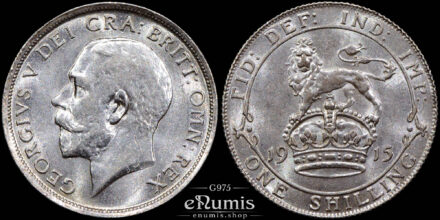 Great Britain, George V, Shilling 1915, UNC