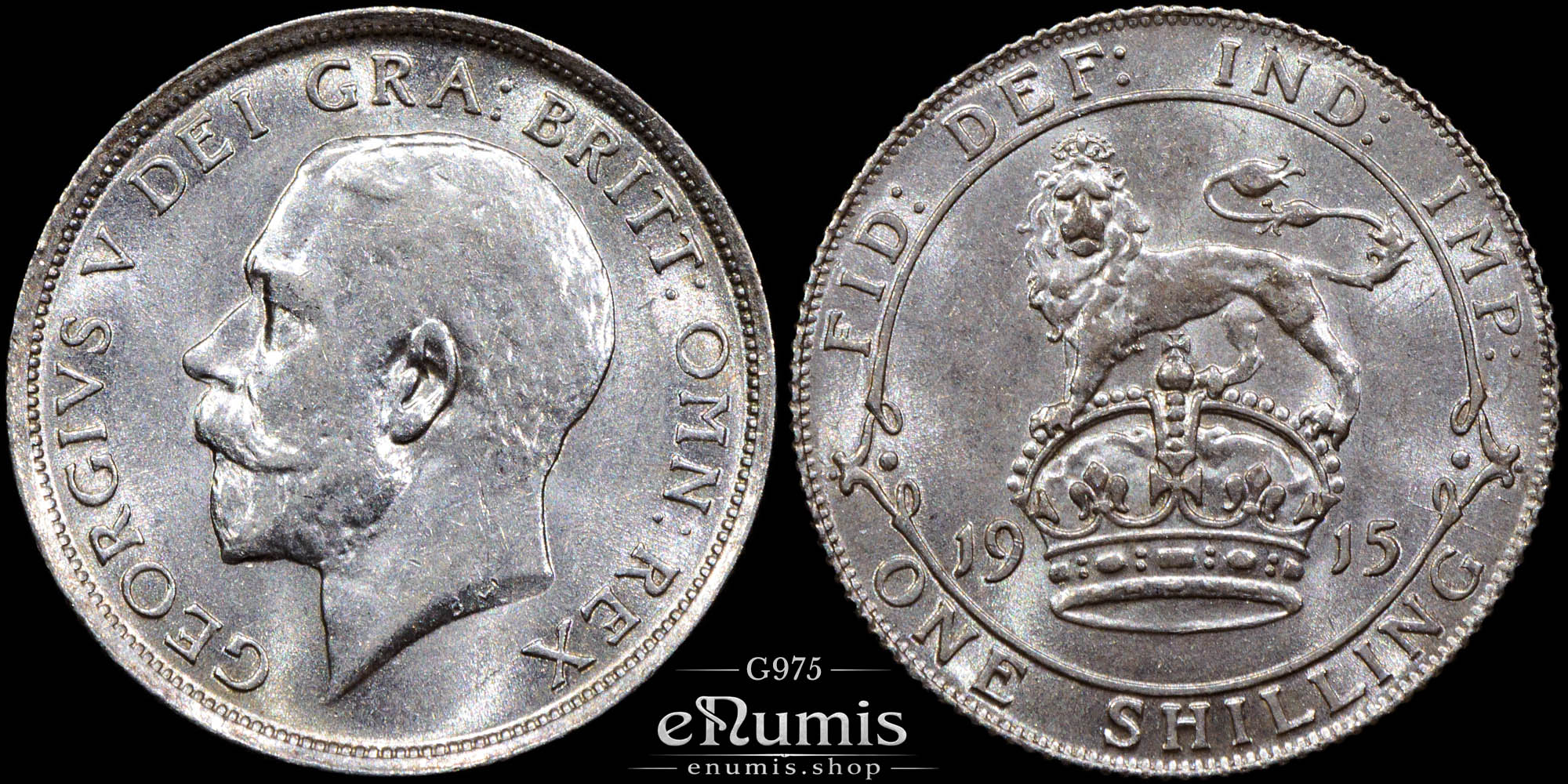 Great Britain, George V, Shilling 1915, UNC Great Britain, George V, Shilling 1915, UNC