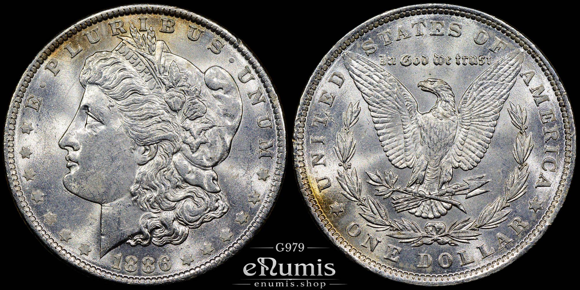 USA, $1 Morgan Dollar 1886, Philadelphia, UNC USA, $1 Morgan Dollar 1886, Philadelphia, UNC
