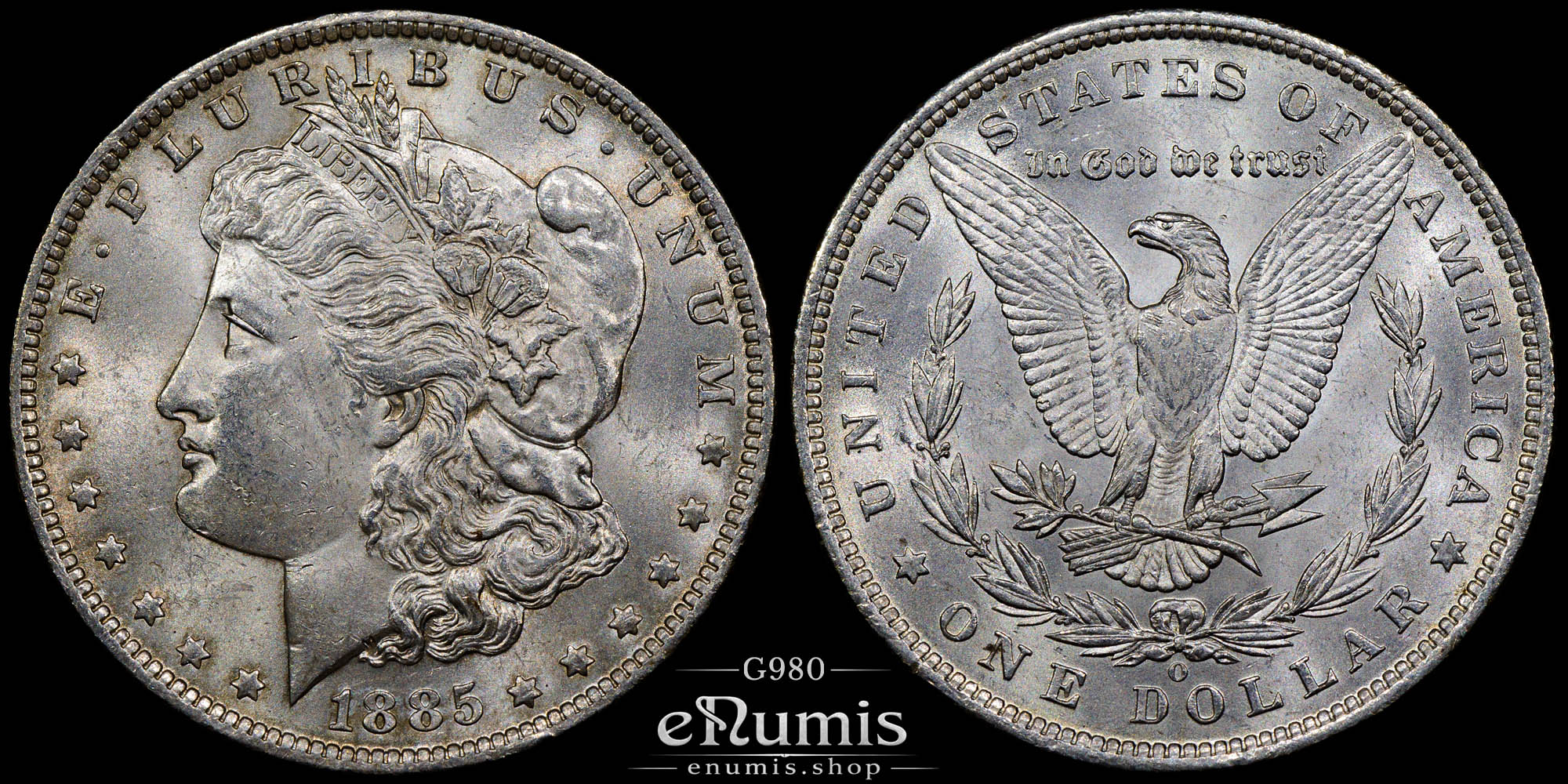 USA, $1 Morgan Dollar 1885 O, New Orleans, UNC USA, $1 Morgan Dollar 1885 O, New Orleans, UNC