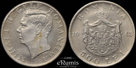 Romania, Mihai I, 500 Lei 1945, aUNC