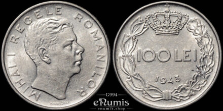 Romania, Mihai I, 100 Lei 1943, XF‑UNC