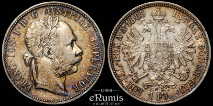 Austria, Franz Joseph I, 1 Florin Gulden 1885, XF