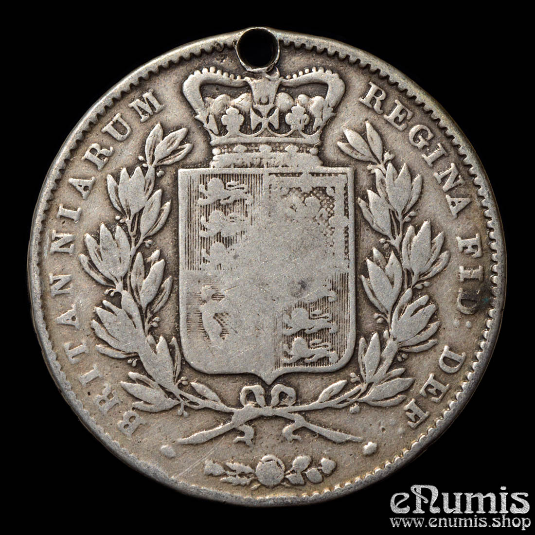 Great Britain, Victoria, Crown 1845, VIII, Cinquefoil, Fine