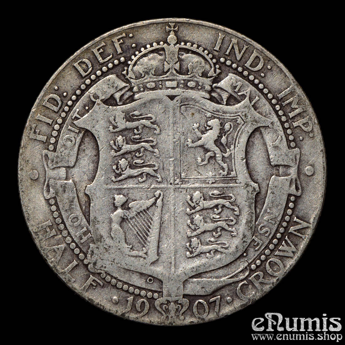 Great Britain, Edward VII, Halfcrown 1907, Scarce, aVF Great Britain, Edward VII, Halfcrown 1907, Scarce, aVF