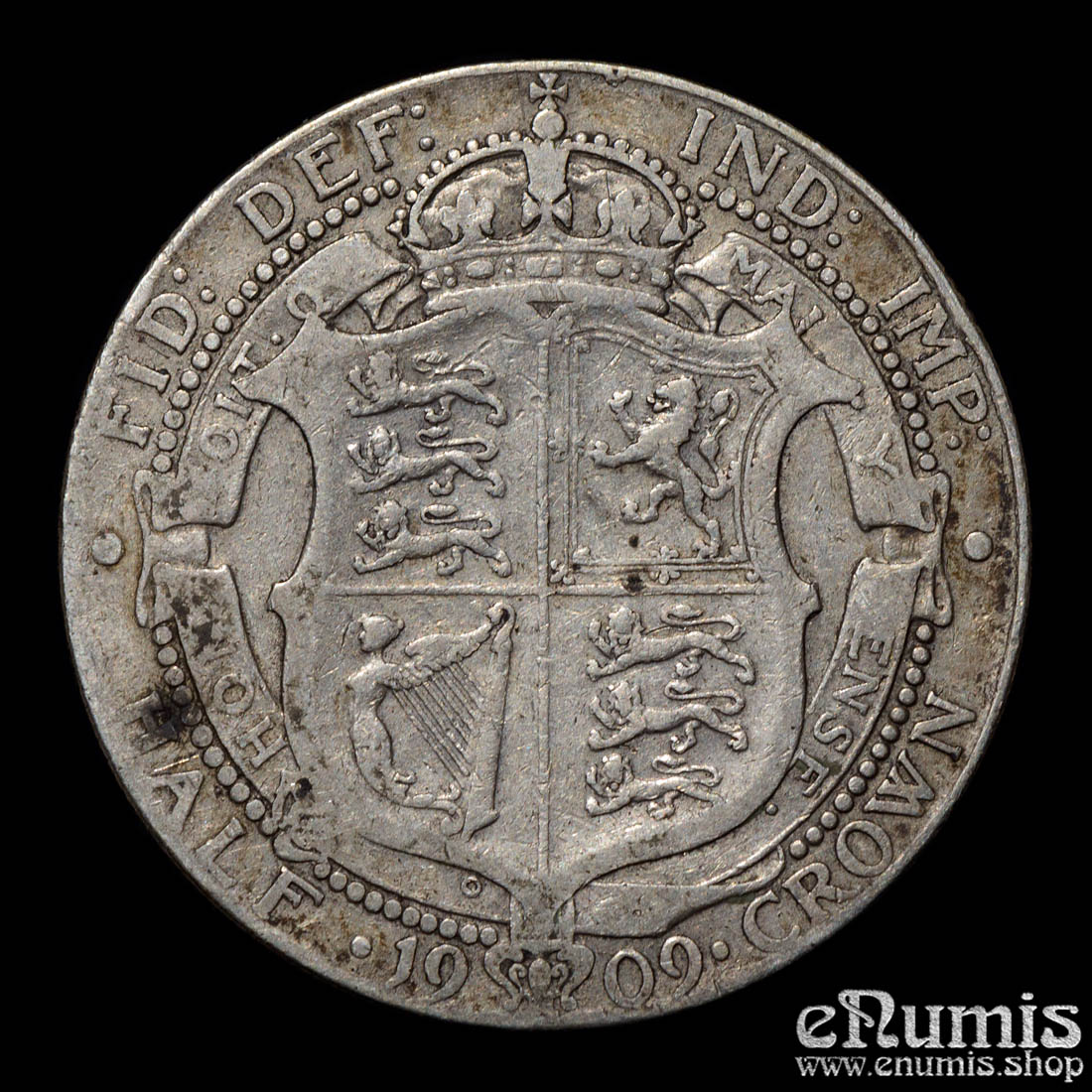 Great Britain, Edward VII, Halfcrown 1909, Scarce, VF