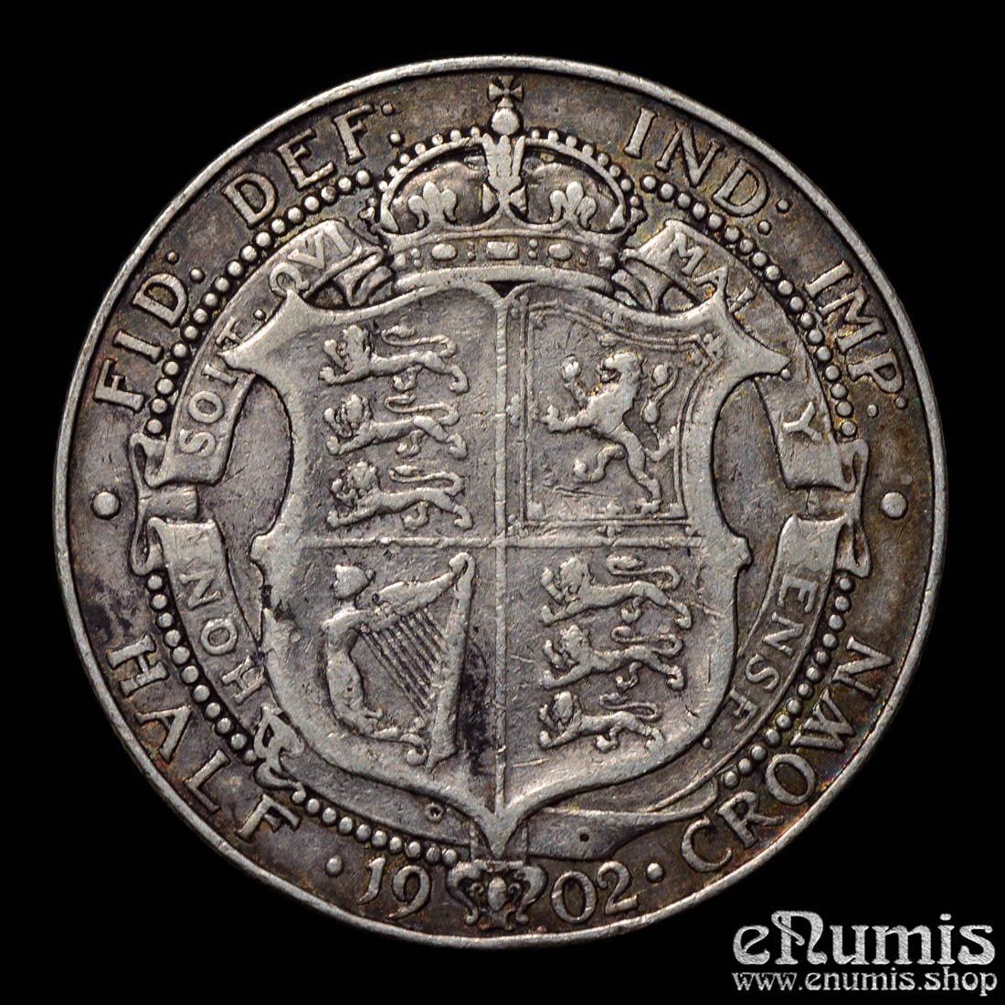 Great Britain, Edward VII, Halfcrown 1902, VF+
