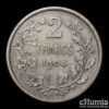 Belgium, Leopold II, 2 Francs 1904, des Belges, VF+ Belgium, Leopold II, 2 Francs 1904, des Belges, VF+