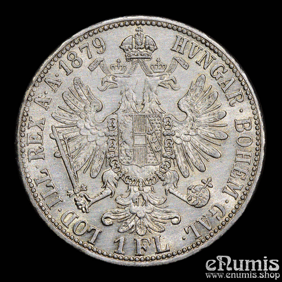 Austria, Franz Joseph I, 1 Florin Gulden 1879, aUNC