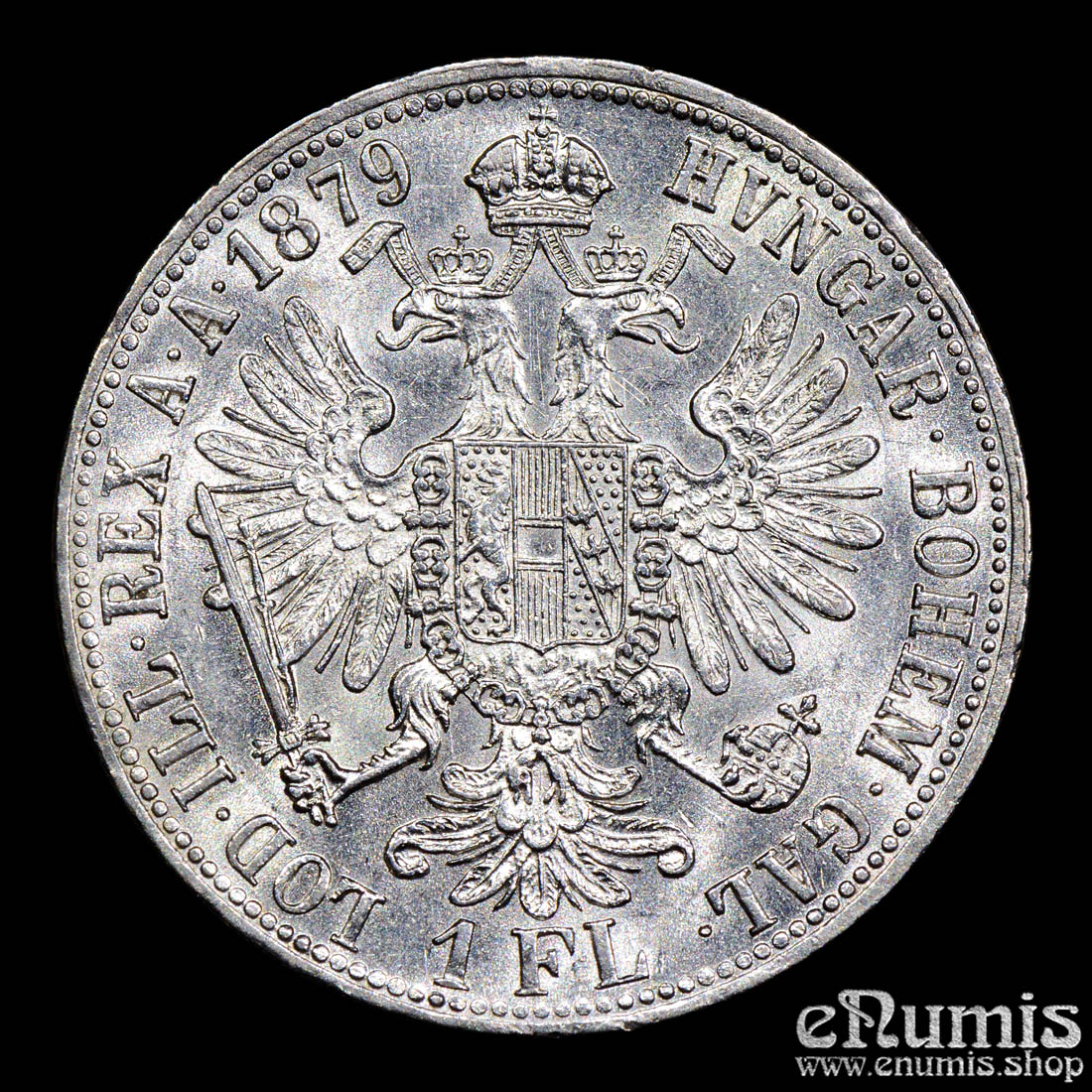 Austria, Franz Joseph I, 1 Florin Gulden 1879, UNC