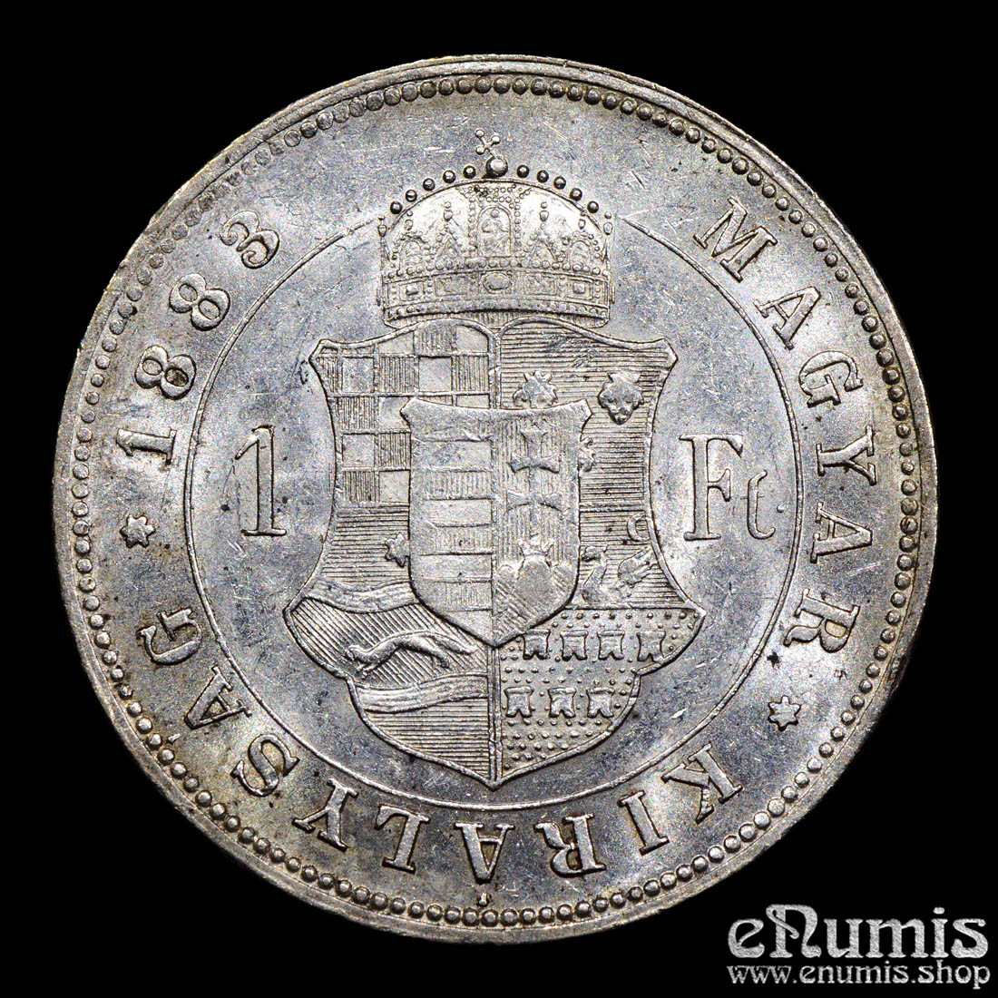 Hungary, Franz Joseph I, 1 Forint 1883, aUNC Hungary, Franz Joseph I, 1 Forint 1883, aUNC