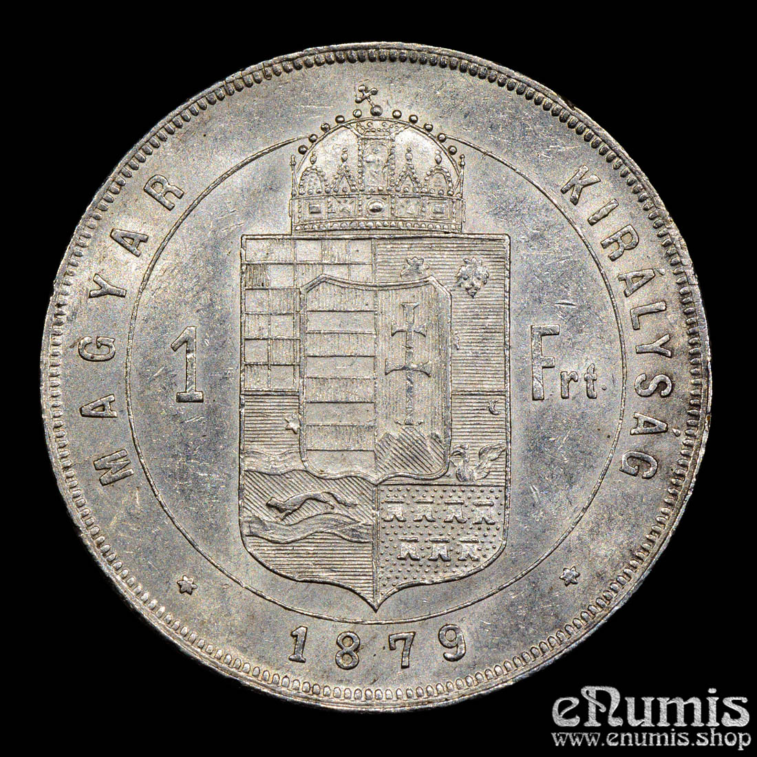 Hungary, Franz Joseph I, 1 Forint 1879, UNC Hungary, Franz Joseph I, 1 Forint 1879, UNC
