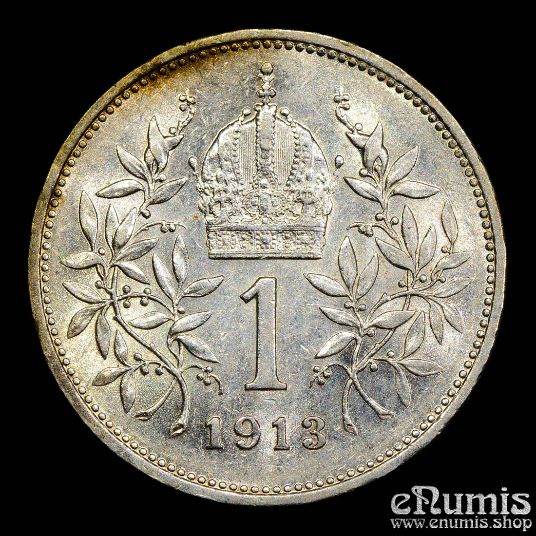 Austria, Franz Joseph I, 1 Corona 1913, aUNC