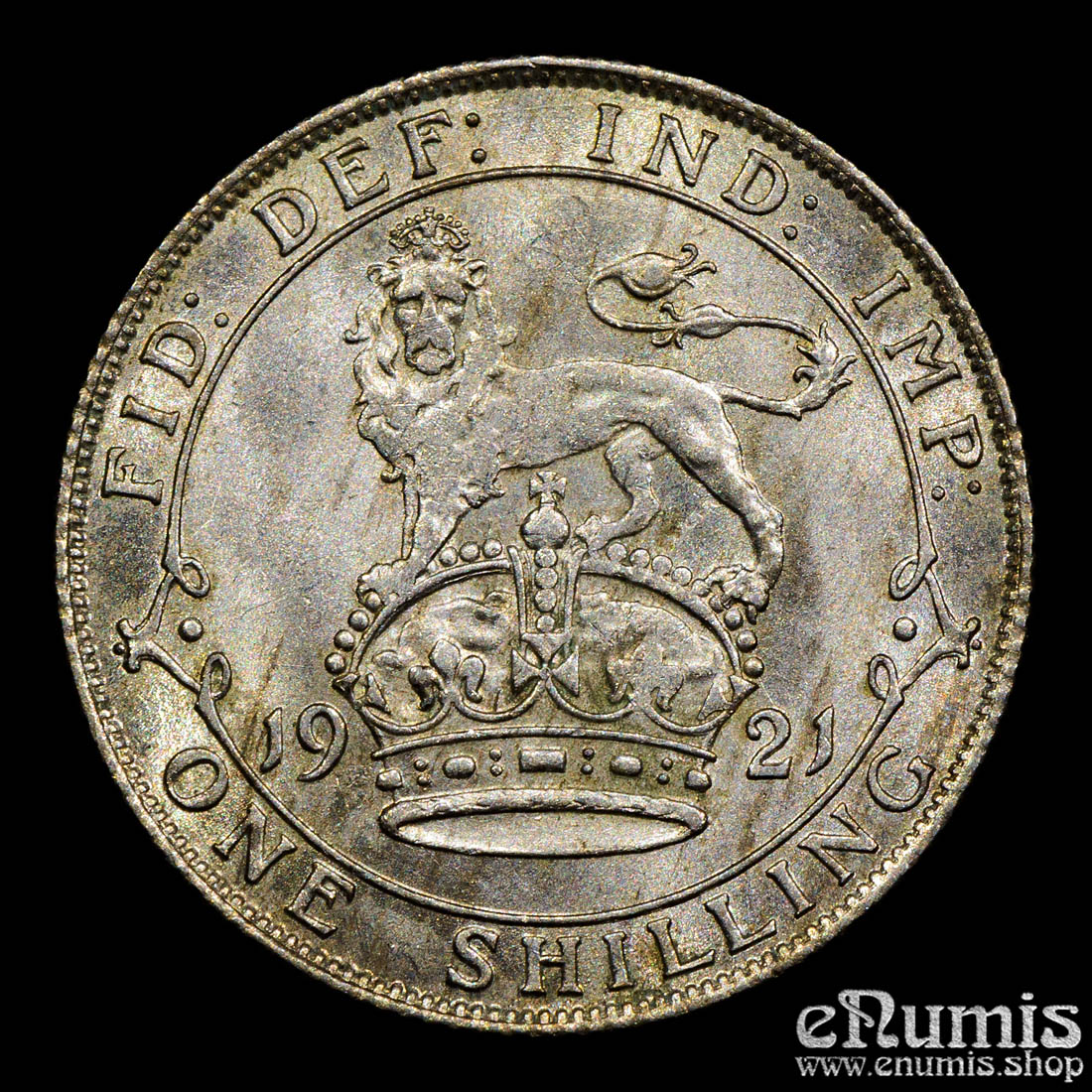 Great Britain, George V, Shilling 1921, Scarce, 5E, UNC Great Britain, George V, Shilling 1921, Scarce, 5E, UNC