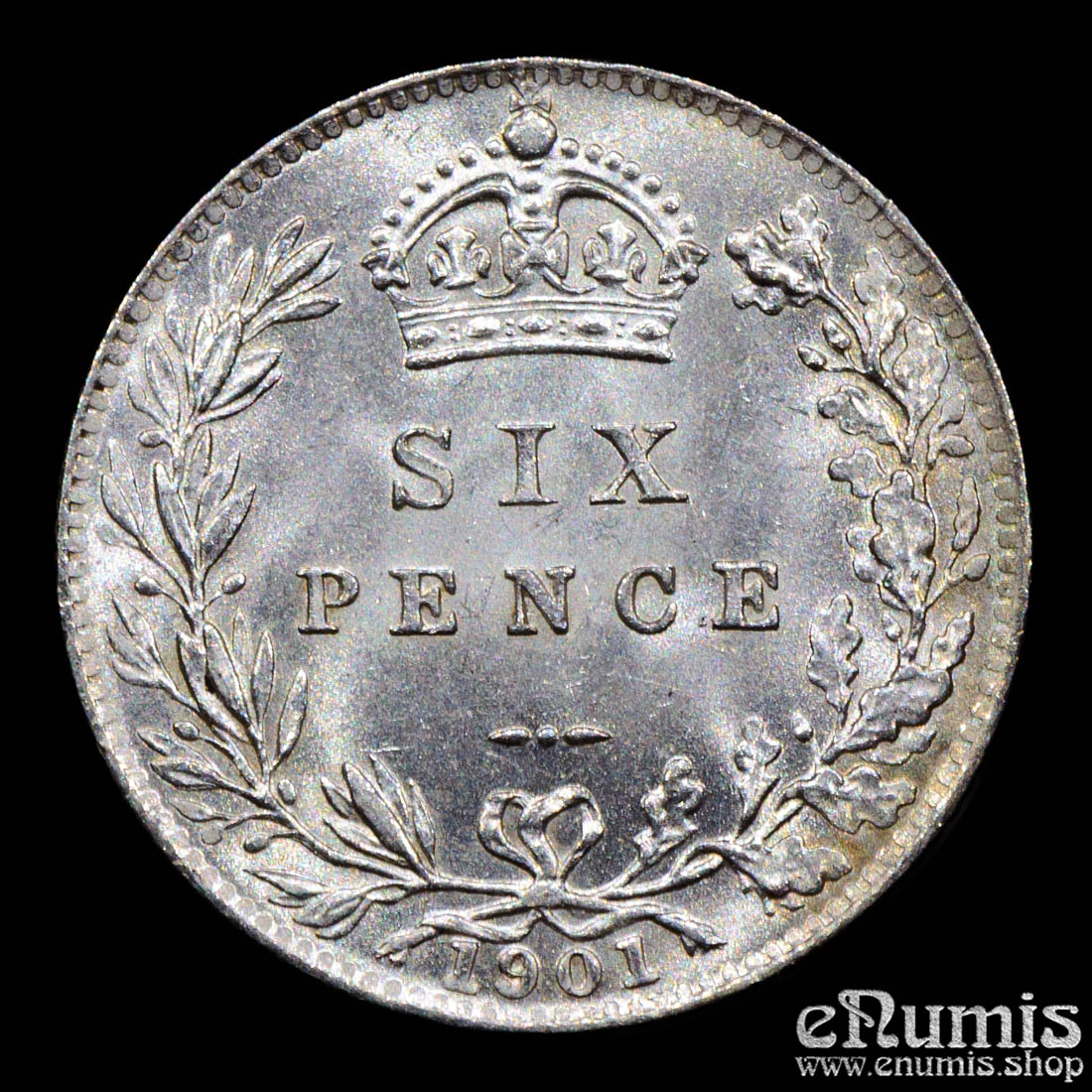 Great Britain, Victoria, Sixpence 1901, UNC
