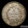 France, Third Republic, 5 Francs 1873 A, Paris, UNC