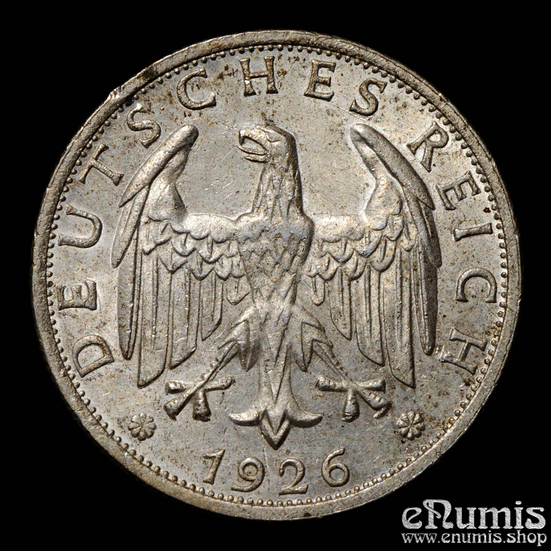 Germany, Weimar Republic, 2 Mark 1926 G, Karlsruhe, UNC