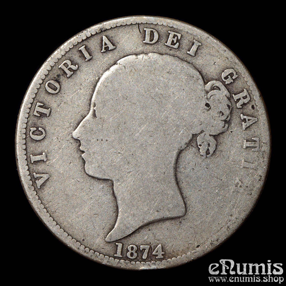 Great Britain, Victoria, Halfcrown 1874, Fine