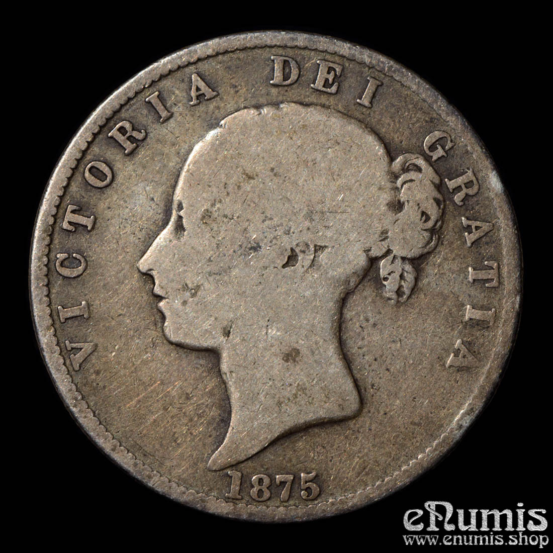 Great Britain, Victoria, Halfcrown 1875, toned, Fine