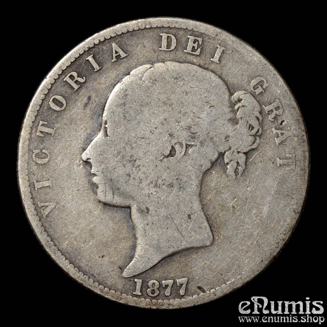 Great Britain, Victoria, Halfcrown 1877, Fine Great Britain, Victoria, Halfcrown 1877, Fine