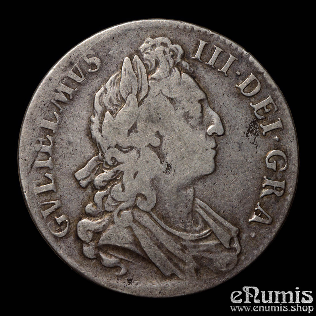 Great Britain, William III, Crown 1695, SEPTIMO, VF Great Britain, William III, Crown 1695, SEPTIMO, VF