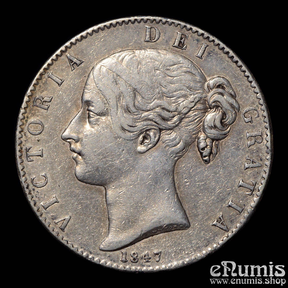 Great Britain, Victoria, Crown 1847, aXF