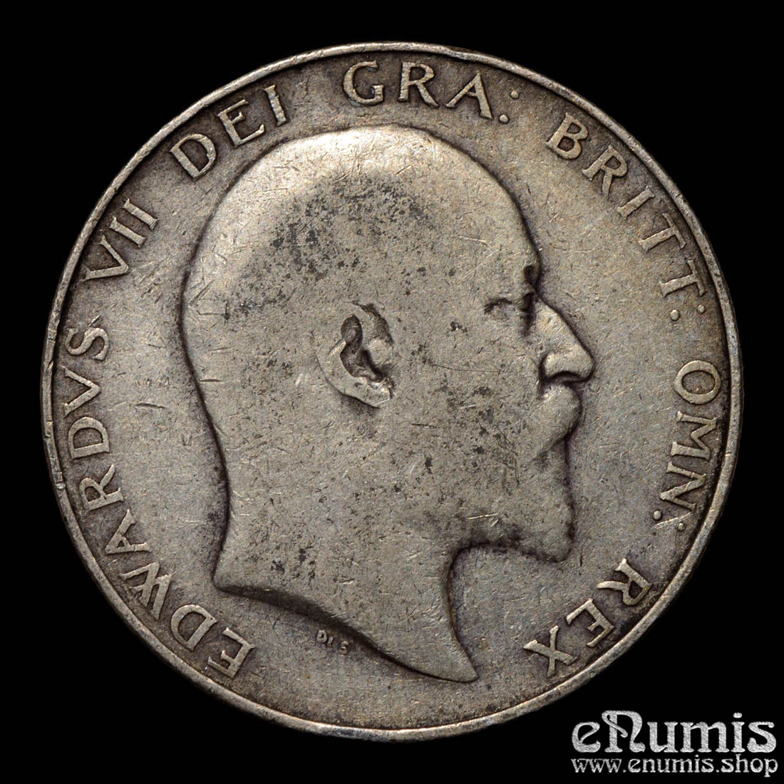 Great Britain, Edward VII, Halfcrown 1907, Scarce, aVF Great Britain, Edward VII, Halfcrown 1907, Scarce, aVF