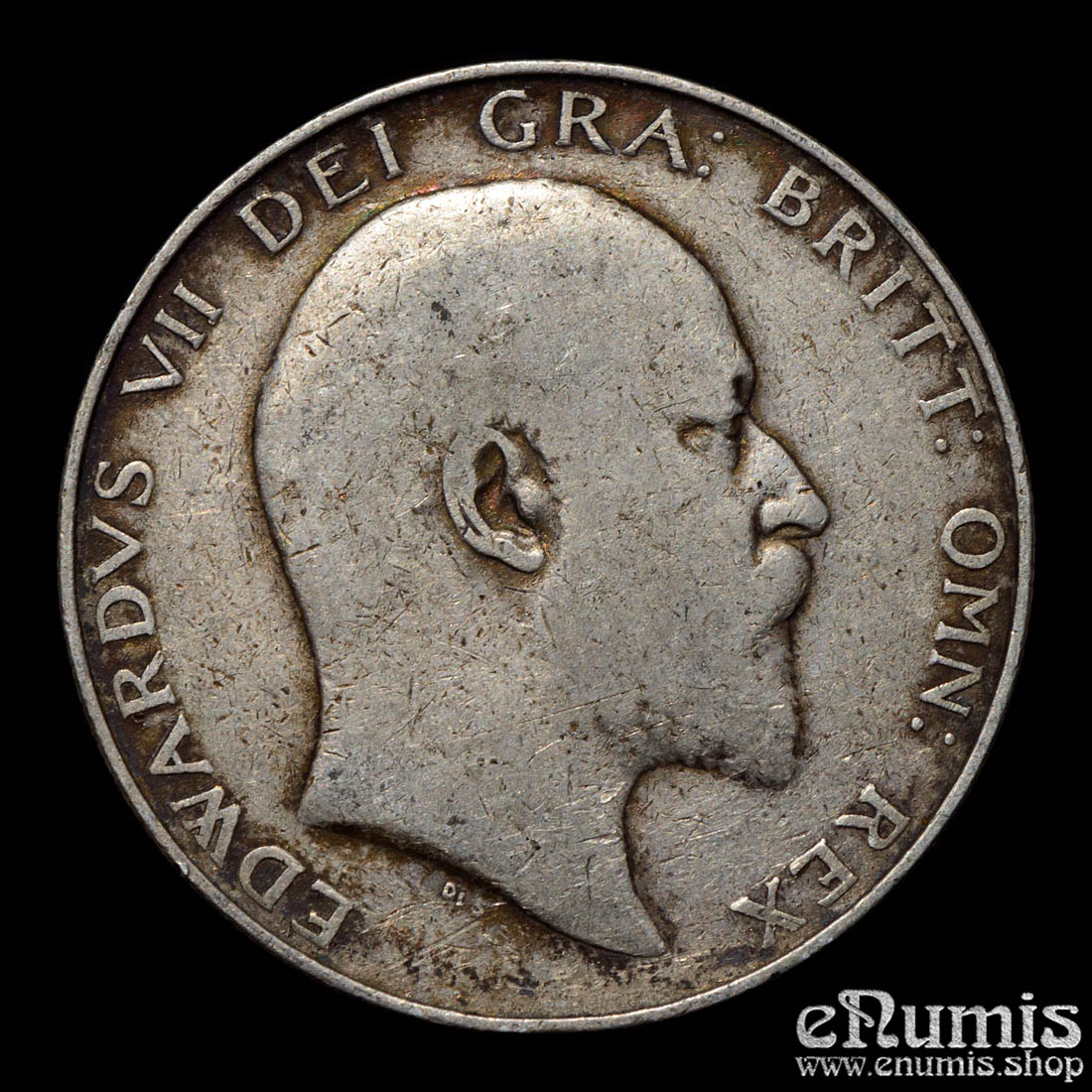 Great Britain, Edward VII, Halfcrown 1907, Scarce, aVF Great Britain, Edward VII, Halfcrown 1907, Scarce, aVF