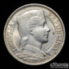 Latvia, 5 Lati 1932, silver, better year, UNC