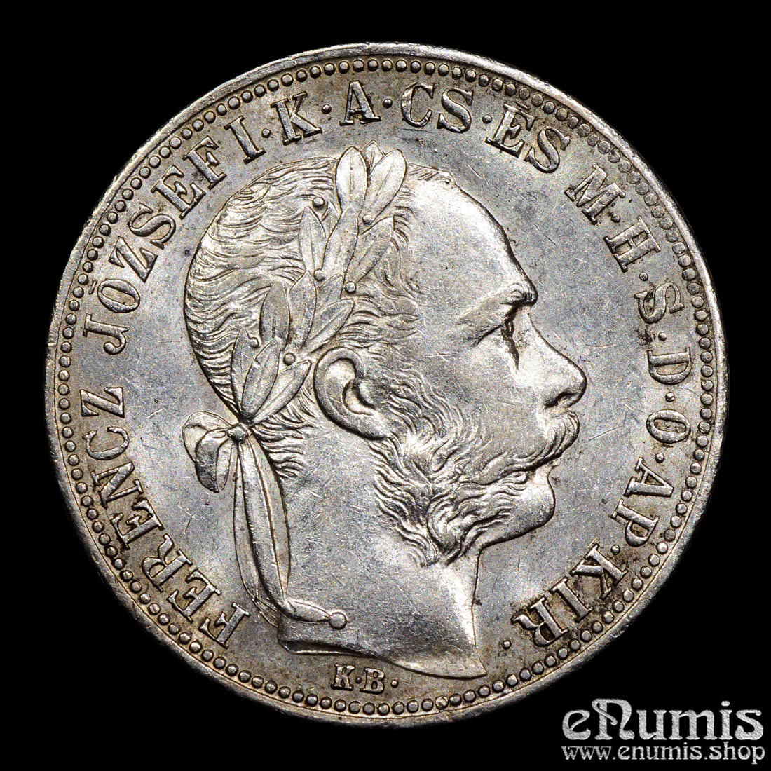 Hungary, Franz Joseph I, 1 Forint 1883, aUNC Hungary, Franz Joseph I, 1 Forint 1883, aUNC