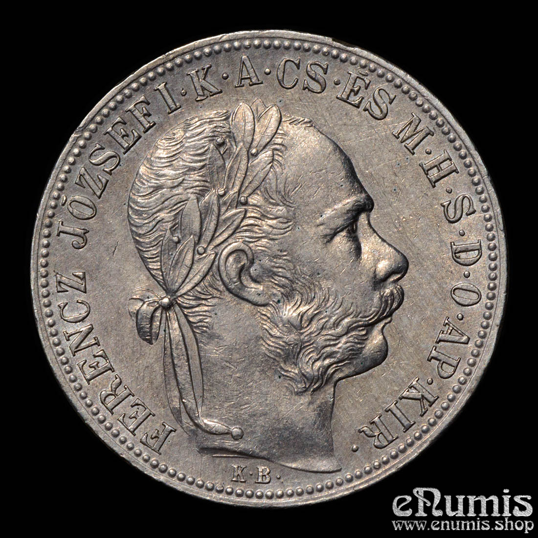 Hungary, Franz Joseph I, 1 Forint 1882, Scarce, aUNC