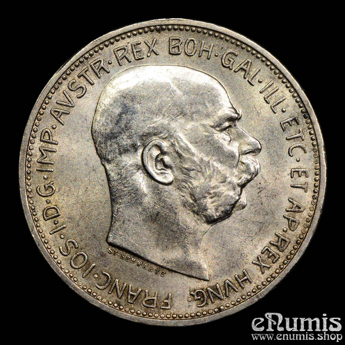 Austria, Franz Joseph I, 2 Corona 1913, UNC Austria, Franz Joseph I, 2 Corona 1913, UNC