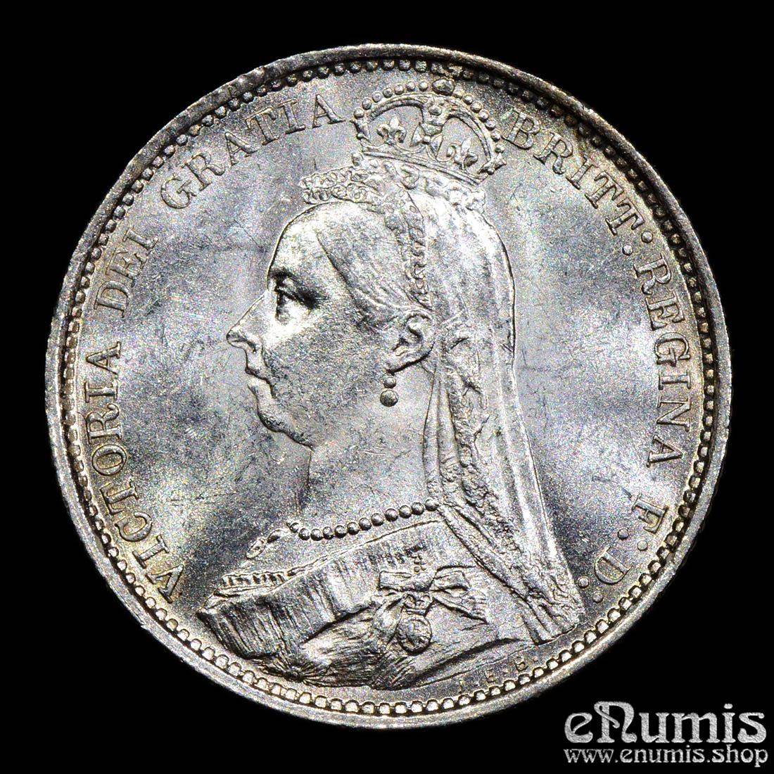 Great Britain, Victoria, Sixpence 1889, UNC