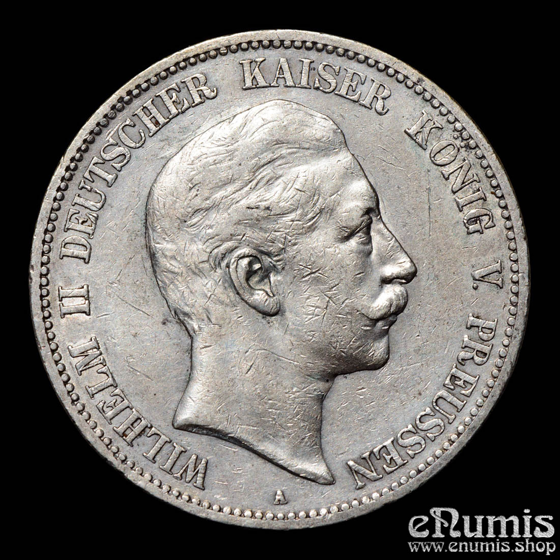 Germany, Prussia, Wilhelm II, 5 Mark 1901, better date, VF-XF Germany, Prussia, Wilhelm II, 5 Mark 1901, better date, VF-XF