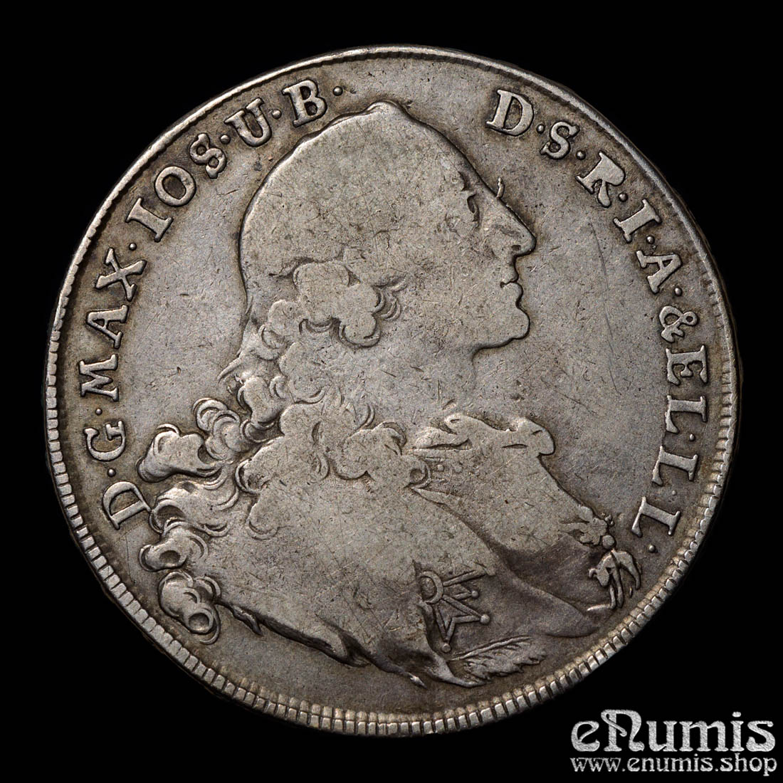 Germany, Bavaria, Maximilian III Joseph, Taler 1760, Madonna, VF