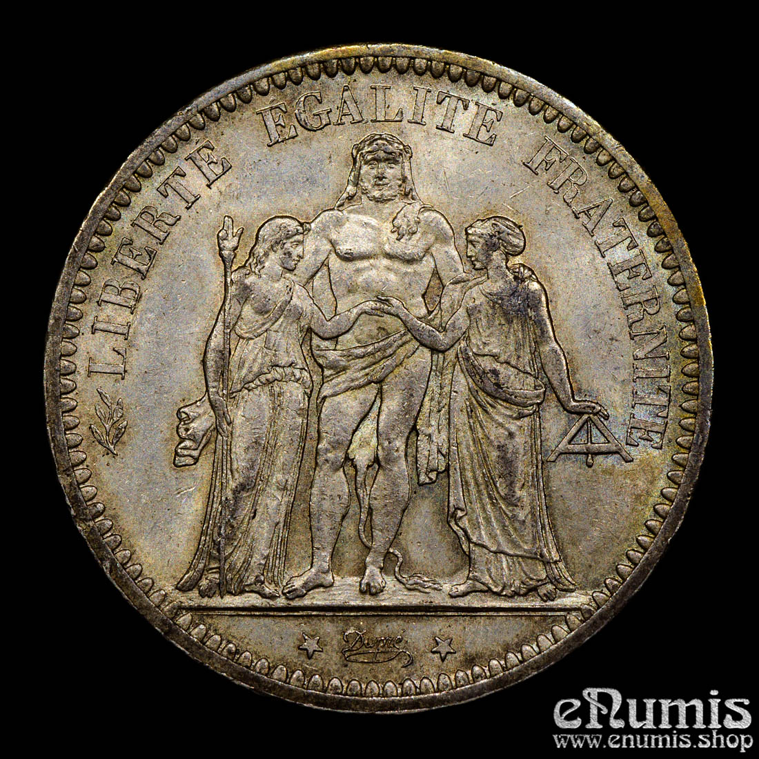 France, Third Republic, 5 Francs 1873 A, Paris, UNC