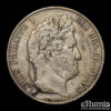 France, Louis Philippe, 5 Francs 1845 W, Lille, VF