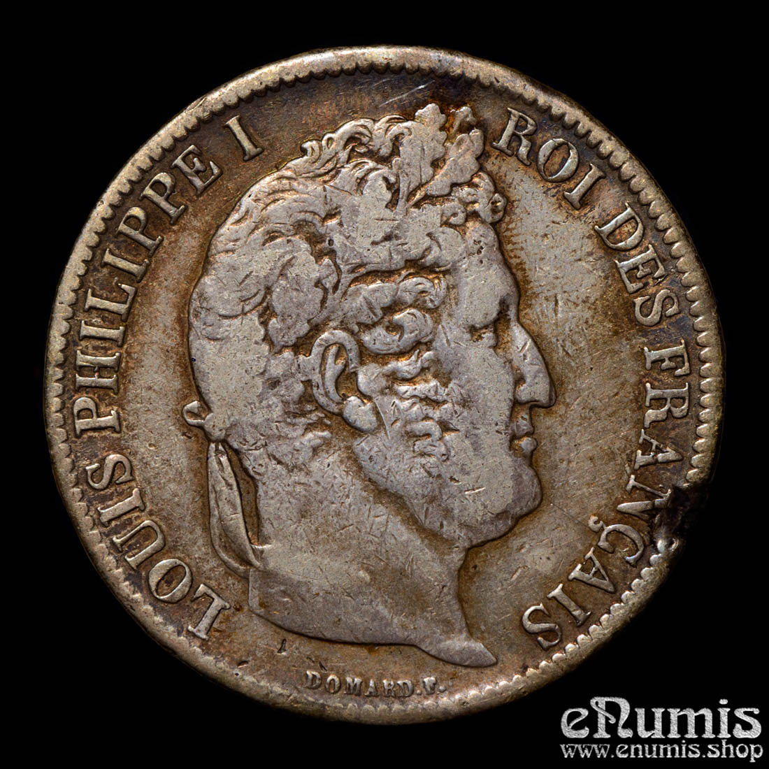 France, Louis Philippe, 5 Francs 1831 M, Toulouse, edge raised, aVF