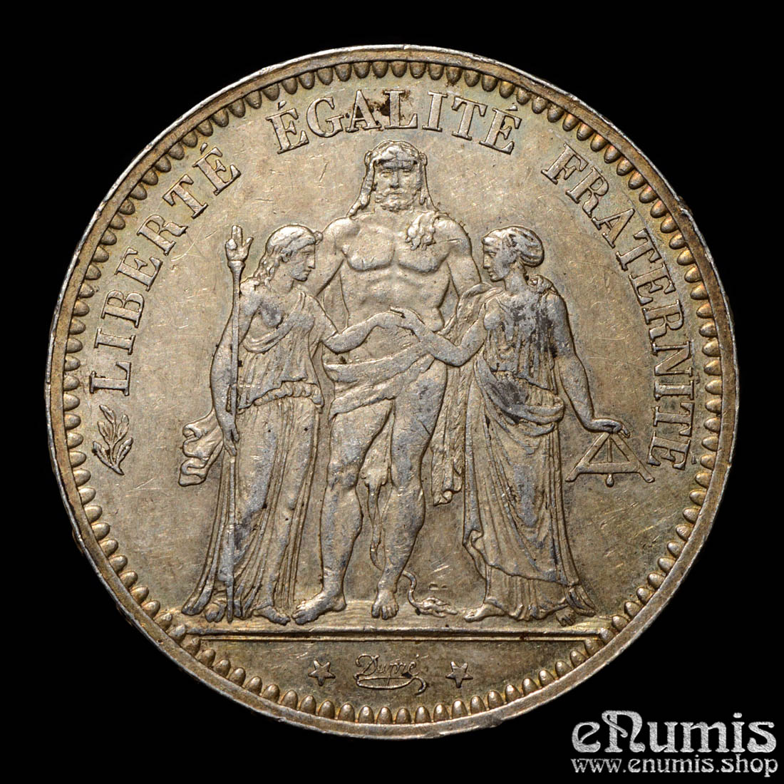 France, Third Republic, 5 Francs 1873 A, Paris, nicely toned, XF-UNC France, Third Republic, 5 Francs 1873 A, Paris, nicely toned, XF-UNC