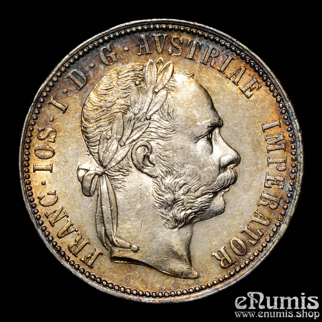 Austria, Franz Joseph I, 1 Florin Gulden 1886, XF-UNC Austria, Franz Joseph I, 1 Florin Gulden 1886, XF-UNC