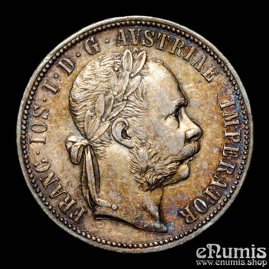 Austria, Franz Joseph I, 1 Florin Gulden 1885, XF Austria, Franz Joseph I, 1 Florin Gulden 1885, XF