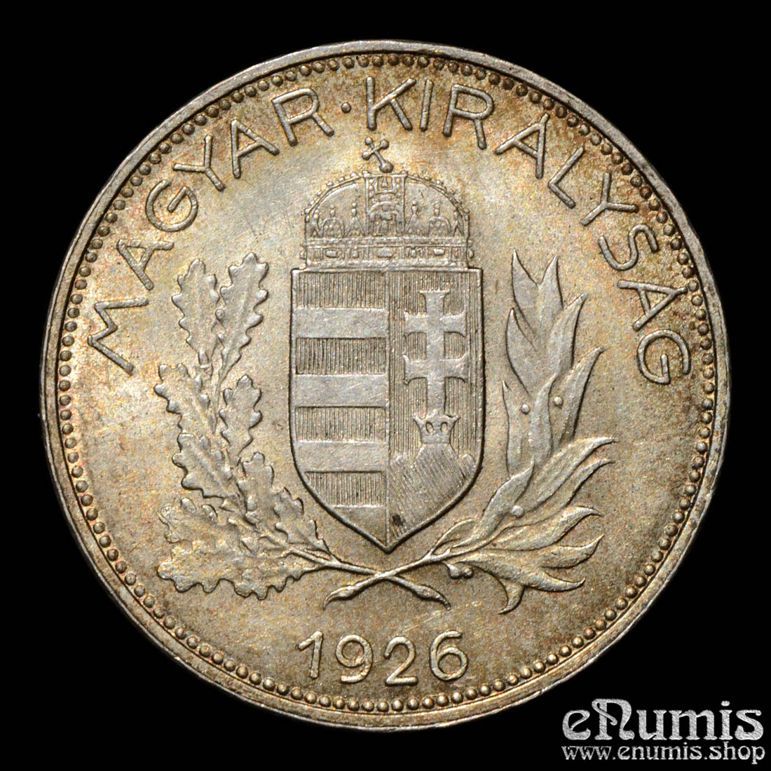 Hungary, 1 Pengo 1926, silver, better year, UNC Hungary, 1 Pengo 1926, silver, better year, UNC